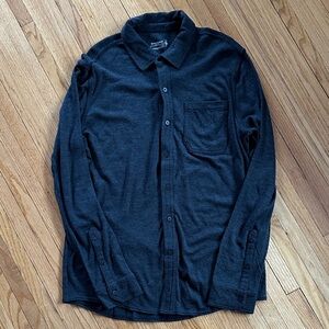 Smartwool Merino Charcoal Button-Up Shirt | L